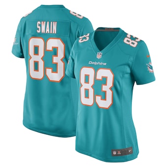 womens nike freddie swain aqua miami dolphins game player je